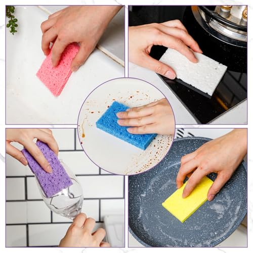 504 Pcs Sponges Bulk Sponges Kitchen Compressed Sponge (Multicolor)