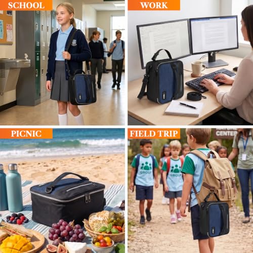 Insulated Lunch Bag for Men Women Kids