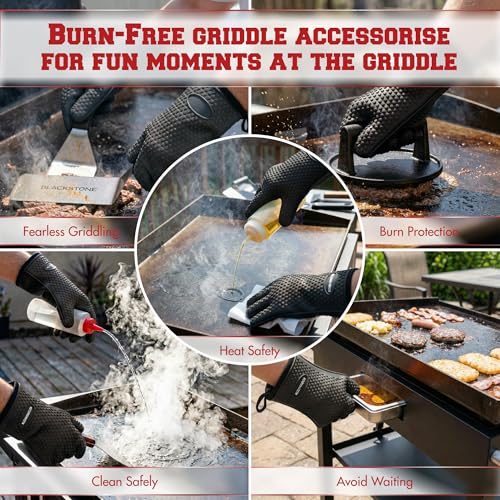 XL Silicone Griddle Gloves (Carbon Black / X-Large)