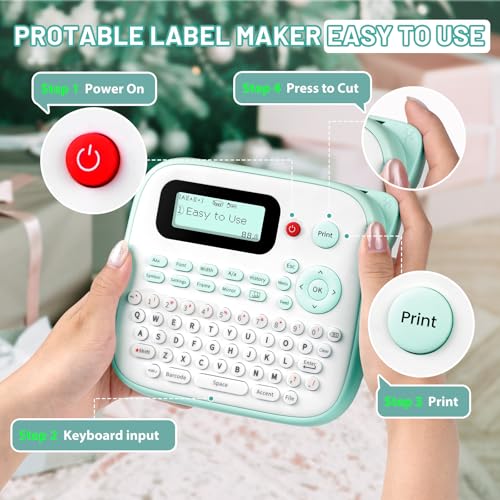 D210S Label Maker Machine with (Green)