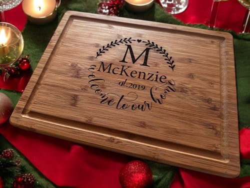 Handmade Personalized Cutting Board (Monogram Engraving)
