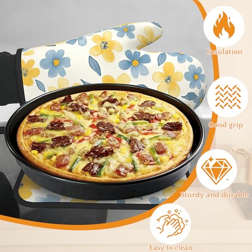 Cute Floral Oven Mitts and Pot Holders (4 Count)