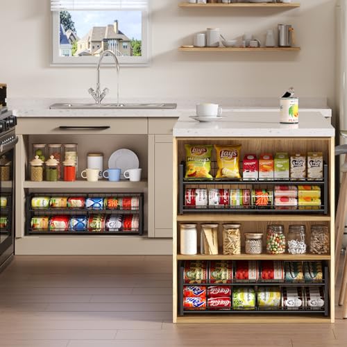 Extra-Long 2-Tier Stackable Can Organizer for Pantry (Long(30'' W)-1 Pack)