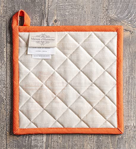 Pot Holders 100% Cotton Potholders (103 - Colours of Autumn / 8" x 8" (Pot Holder Pack of 1))