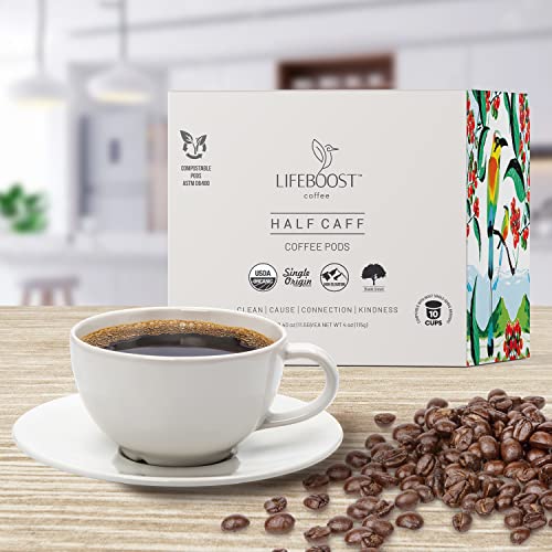 Half Caff Low Acid Coffee K Cups (10 Count (Pack of 1))
