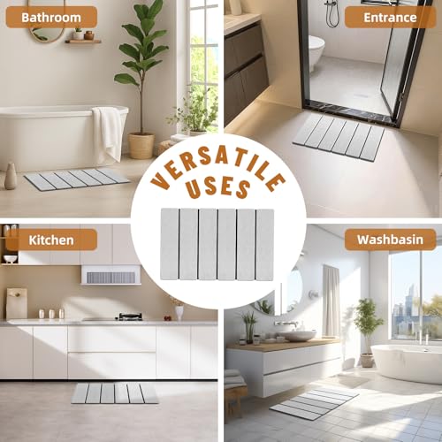 Stone Bath Mat (Light Gray)