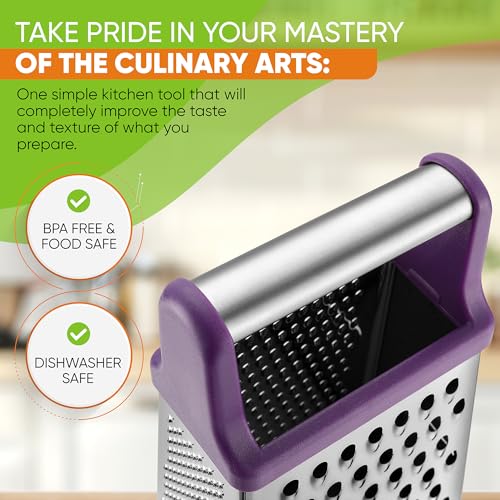 Stainless Steel XL Cheese Grater for Kitchen