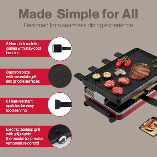 Classic Indoor Electric Raclette Grill