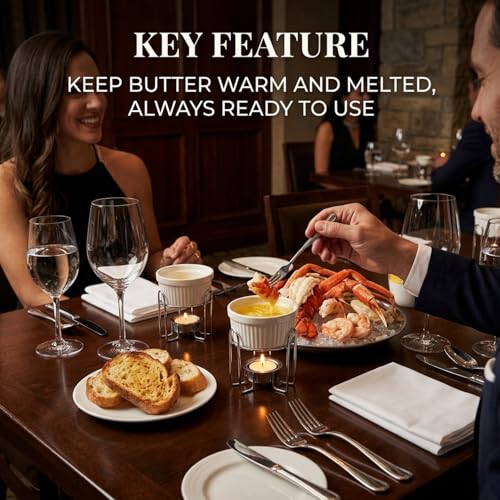 Butter Warmers Set 4 (A. Ceramic Butter Warmer - White)