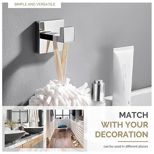 Bathroom Towel Hook (1 Pack / Polished Chrome)