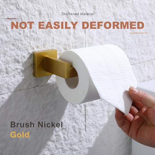 Toilet Paper Holder Brushed Gold (2 Count)