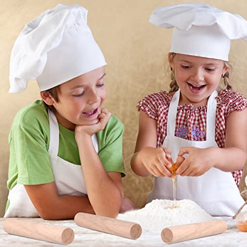 10 Pieces Small Rolling Pin Wood Mini Dumpling Dough Roller (10 Count)