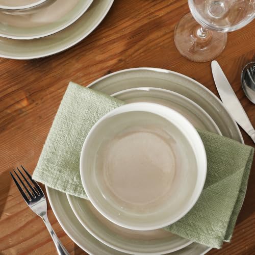 Island Bay 12 (Service for 4 (12pcs) / Cream & Green (Island Bay))