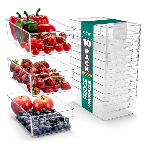 Fridge Organizers and Storage (Medium / 10 Pack)