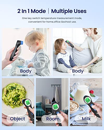 Forehead Thermometer for Adults and Kids (Black)