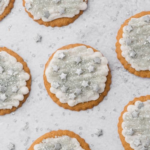 Sanding Sugar Crystals for Baking & Decorating (Silver Galaxy)