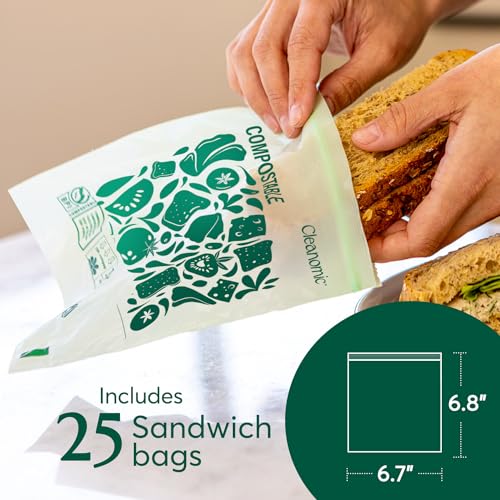 Compostable Zip Sandwich Bags (All Sizes)