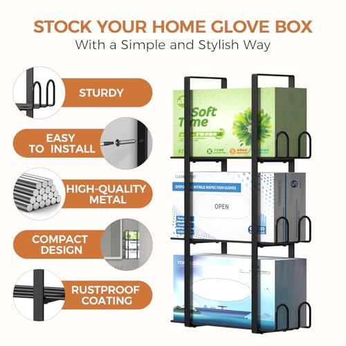 Glove Holder Dispenser for Wall Mount