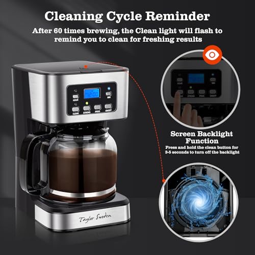 12 Cup Programmable Coffee Maker (Black)