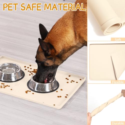 Silicone Cat & Dog Food Mat for Floors Waterproof