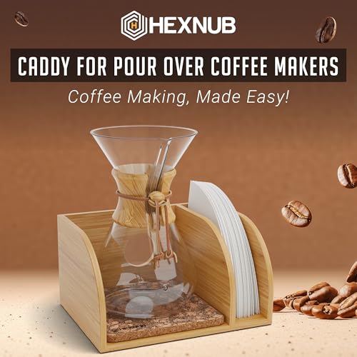Pour Over Caddy for Chemex Bodum Cosori Coffee Makers Cork (Cork)