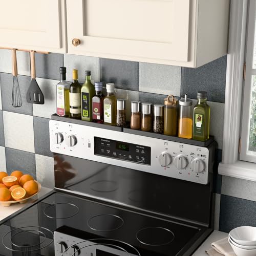 Magnetic Stove Top Shelf for 30" Stoves (Black)