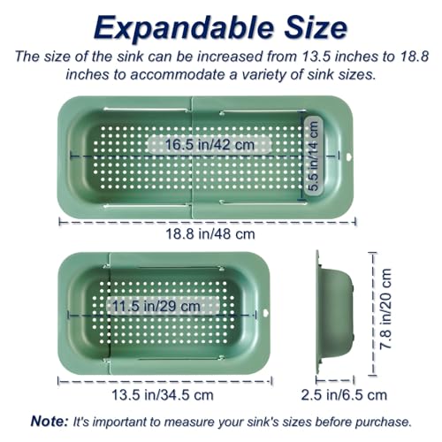 Extendable Sink Colander Strainer Basket