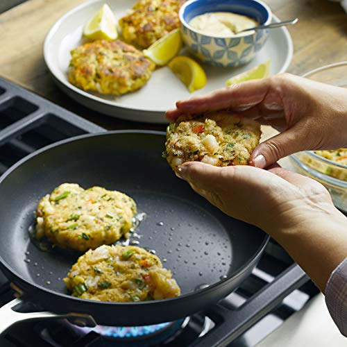 Hard Anodized Induction Frying Pan with Lid (Skillet with Lid (10"))