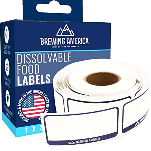 Dissolvable Food Labels for Food Containers (Old Glory Blue)