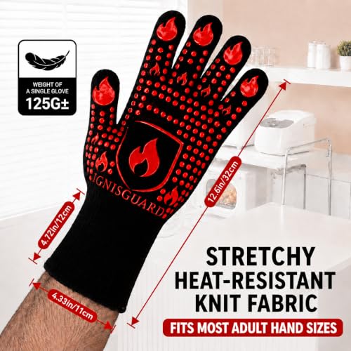 BBQ & Grill Gloves (Red / Medium)
