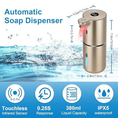 Automatic Liquid Soap Dispenser Touchless (Gold / Liquid)