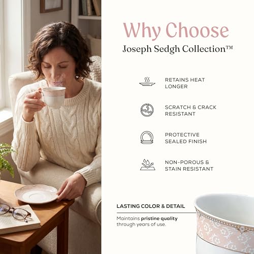 Sandra Bone China Dinnerware Set (57 Piece Set)