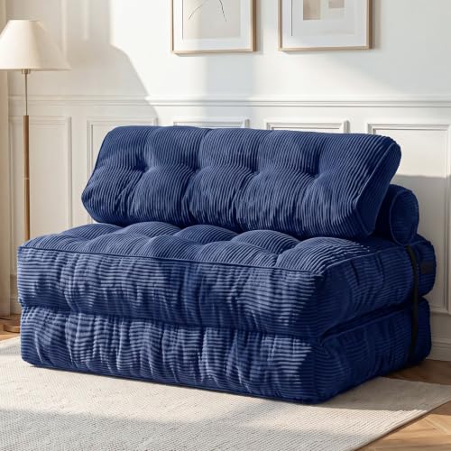 Folding Sofa Bed (Navy / Full)