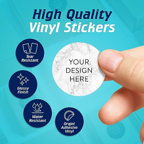 Custom Vinyl Stickers Your Image (100 Count)