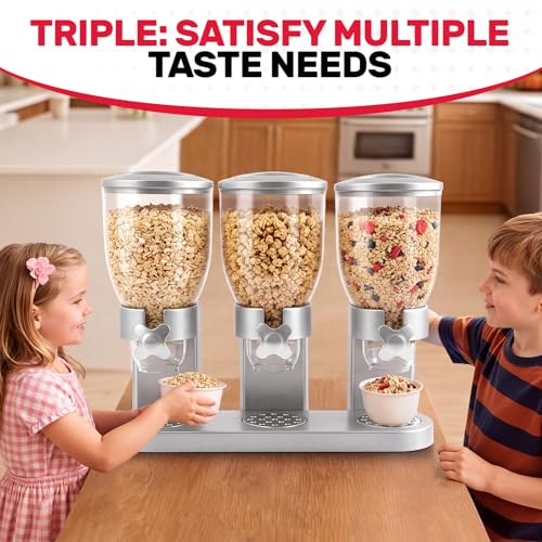 Triple Cereal Dispenser (Triple 6L Sliver)