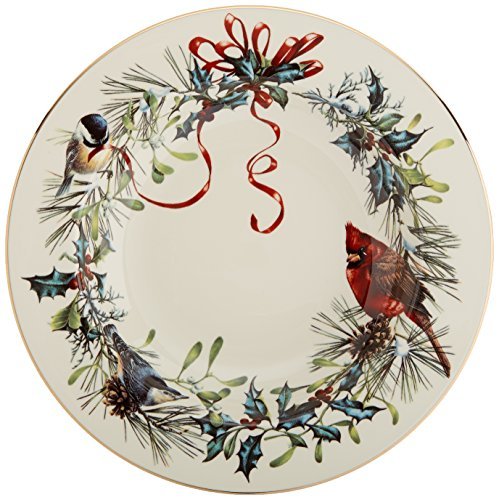 6089122 Winter Greetings Rimmed Bowl (Pasta/Rimmed Soup Bowl)