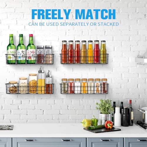 Spice Rack Organizer Wall Mount (2 Count)