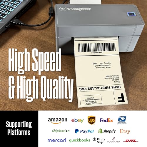 USB Shipping Label Printer for Mac & Windows (WHTP203v)