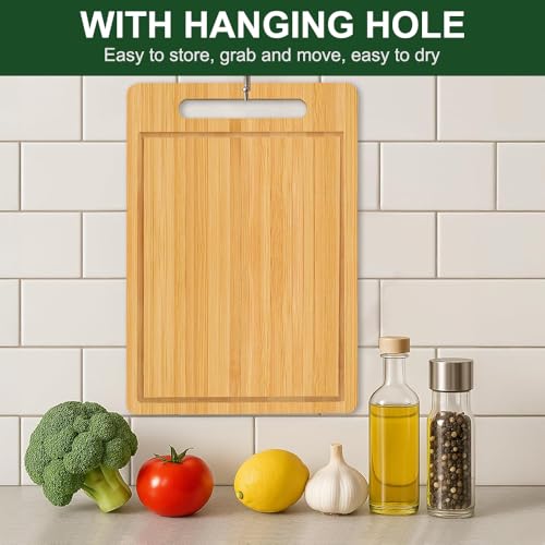 Bamboo Cutting Board (12"L x 7.9"W)