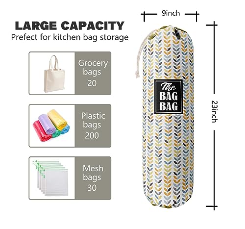E 1 Leafage Grocery Bag Holder & Organizer (Leafage)