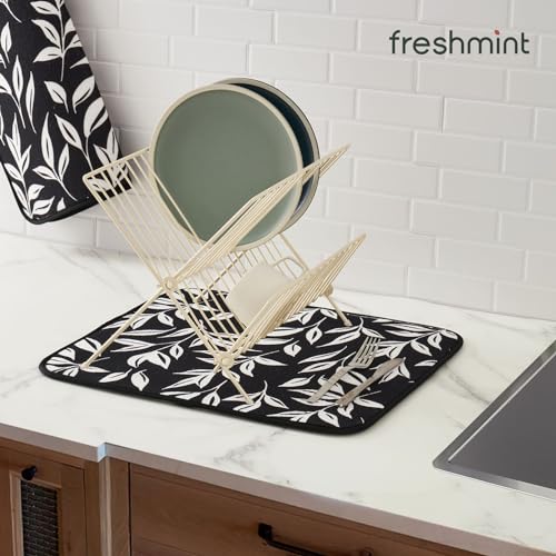 Dish Drying Mats 2 Pack (16''X18'' / Verdant Leaves)