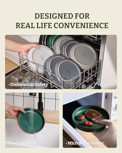 Mercury Pasta Bowls Set of 4 (Dark Green / 4 pcs)