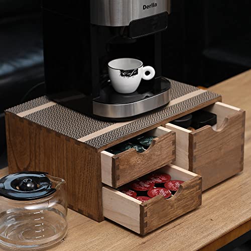 Coffee Pods Storage Drawer Holder for Capsules (HD-CF2D3C-DK-US)