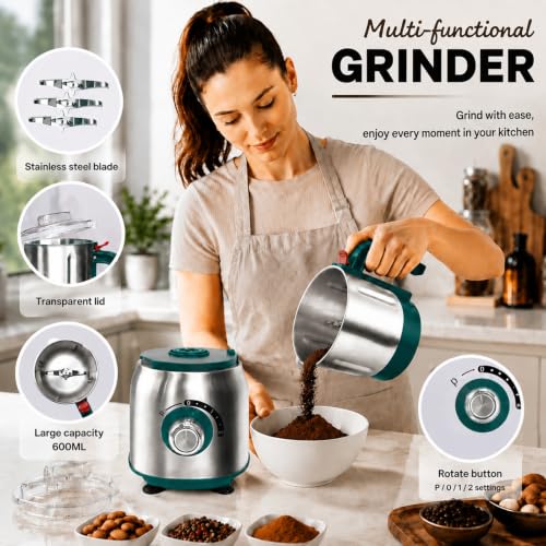 Electric Spice and Nut Grinders (Green)
