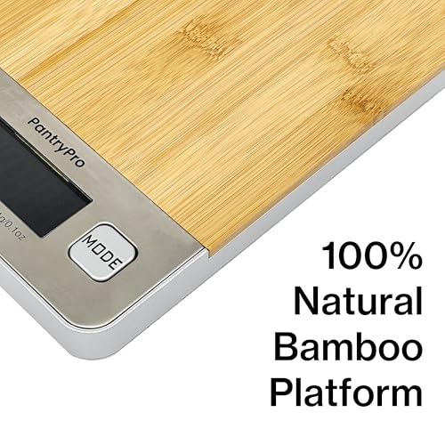 Bamboo Platform Digital Kitchen Scale (Bamboo - Natural)