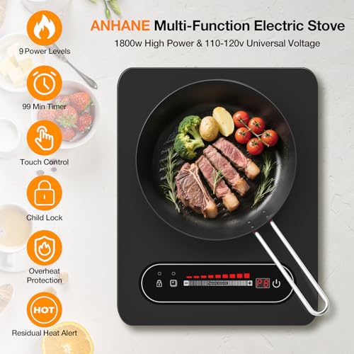 1800W Electric Cooktop