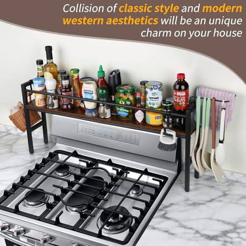 Spice Rack Shelf for Kitchen Stove