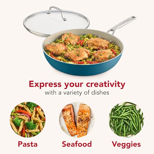 Hard Anodized Ceramic Induction Nonstick Cookware Frying Pan (12.25-Inch)