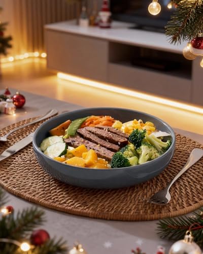 Milkyway 33 oz Pasta Bowls Set of 6 (Dark Gray / Set of 6)