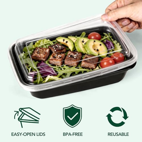 Meal Prep Containers with Lids 32oz 100 Pack (32oz-100pc)